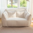 Giant Bean Bag Chair Comfy Lounge Lazy Floor Sofa Cozy Mini Couch With Armrests 