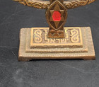 Solid Brass Menorah Chanukah Hanukkah Colorful Painted Images Made In Israel