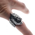 Kiss    gene Simmons     Demon biker Stainless Steel Ring  size 11 