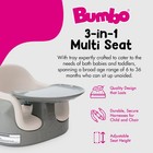Bumbo Toddler Multi Seat 3-in-1 Booster High Chair And Tray  Breige white Sand