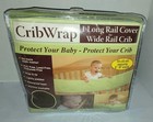 Trend Lab Crib Wrap Set  2 Side Rail   1 Long Rail Cover Fits 8 -18  Around New
