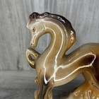 Vintage Lusterware Porcelain Horse Figurine Made In Brazil 6 75 x5   