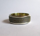 Taxco Mexico Ring Size 8 Hand Crafted Sterling Silver Black Texture