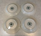 Set Of 4 Longaberger Ivory Woven Traditions 10  Dinner Plates