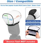 2 Pcs Camera Bounce Flash Diffuser Cover Speedlite Soft Diffuser Cap Mini Flash