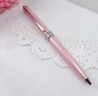 Ballpoint Crystal Metal Pen - Pink   high Quality 