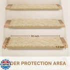 Bullnose Stair Treads Non Slip 9 5  X 32   2 Pcs Carpet Stair Treads For Wood