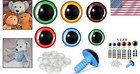 56 Pcs Plastic Safety Eyes Set For Dolls And Diy Crafts - 6 Assorted Sizes