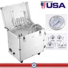 Portable Dental Delivery Unit With Air Compressor Suction Syringe 4holes chair