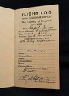 1933 Goodyear Airship  blimp  Flight Log Goodyear Airport Chicago Amazing   Rare