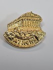Athens Travel Souvenir Lapel Pin Greece Gold Color Parthenon  2