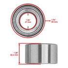 2 Front Wheel Knuckle Ball Bearing For Honda 91051-hr3-a21