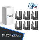 6 12pc G70 3 8  Weld On Chain Grab Hook Tow Hook Tractor Bucket Trailer Tie Down