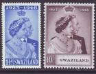 Swaziland 1948 Sc 48-49 Mh Set Silver Wedding
