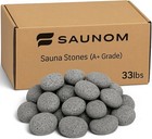 Sauna Rocks For Electric And Wood Burning Sauna Heaters     33lbs A  Grade Natu   