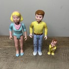 Fisher-price Loving Family Dollhouse Figures Set Family Set 1993 Dad Mom Baby