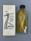 1941 Giraffe Embossed Glass Bottle Tonsiline Medicine Box Pharmacy Drug