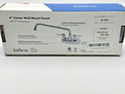 Krowne Silver Series 4  Center Wall Mount Faucet 10  Swing Spout 10-410l