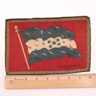 Honduras Flag Cigarette Cigar Box Flannel Tobacco Felt Flannel Silk 8x5 C1910