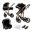 Baby Stroller 3-in-1 Travel System adjustable Stroller And Accessories Combo Set