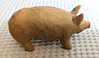 Carved Wood-look Resin Pig Figure 4 X 2 Inches Country  Rustic  Farmhouse Decor