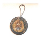 Lion Keychain Hand Painted Charm Key Tag Ornament