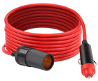 12v Cigarette Lighter Extension Cord Cable 12 Ft Heavy Duty Dc Power Socket Plug