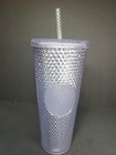 Starbucks 2019 Winter Holiday Edition Bling Platinum Silver Cold Cup 24oz