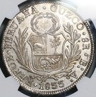 1833 Boar Ngc Au Peru 8 Reales Cuzco Rare Standing Liberty Silver Coin 26092301c
