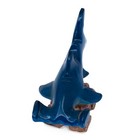 Unique Hand Carved Marble Stone Blue Hammerhead Shark Figurine Carving 3 l New