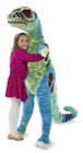 Huge T-rex Large Stuffed Dinosaur Collossal Jumbo Big Stuffy Kids Childrens Tall