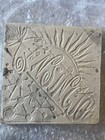 Antique Kensington Fireplace Tiles     9 Floral Majolica 6x6     Gold Crazed Glaze  