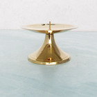New Brass Spike Candle Holder For Pillar Candles 3  - Vintage Style