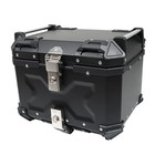 45l Motorcycle Top Case Tail Box Black Waterproof Luggage Scooter Trunk Storage
