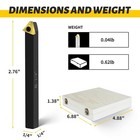 Metal Lathe Cutting Tools 5pcs 1 4   Shank Indexable Carbide Lathe Turning Tool