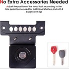 Anti-theft Hood Lock For Wrangler Jl  Hidden Locking For 2013-2025