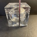 Acrylic Grainware World Globe Moon Ice Bucket 7  Preowned Fair Condition