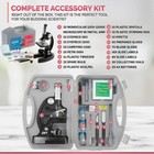 Amscope 48pc Starter 120x-1200x Compound Microscope Science Kit For Kids  black 
