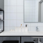 Bathroom Accessory Set - 6 Pcs White Accessories Sets Complete 