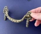 6 Antique Witticomb Ornate Cast Brass Swag Drop Bail Drawer Pulls 3 5    Center