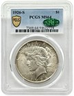 1926-s Peace Silver Dollar Pcgs Ms64 Cac