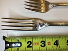 4pc Christofle Rubans Silverplate Flatware Forks Spoons