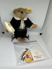 Vtg Rare Steiff 8  Jointed Mohair Ring Bearer Wedding Teddy Bear In Original Box