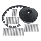 Plastic No Dig Lawn Edging Border Garden Landscape Edging With Anchoring Spikes