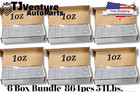 6 Box 1 Oz Gray Wheel Weights Stick-on Adhesive Tape 54 Lbs Lead-free 864 Pieces