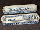 Ming Dynasty Blue And White Brush Box Xuande Mark And Period                                   