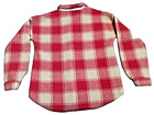 Carters Kid Pink White Checkered Long Sleeve Flannel Shirt 14 Button Front Plaid