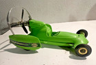 Vtg  1970 s Green Cox Shrike Engine Powered Air Prop Rod Gas Tether Car Untested
