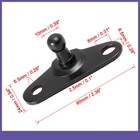 4pcs 10mm Auto Ball Studs Mounting Brackets Black Custom For Gas Struts Shocks