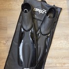 Copozz 4600 Swim Fins Black Adult Size Medium 7-8 Snorkel Scuba Diving Deep Sea